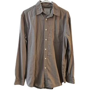 Wrangler Jeans Co Men's Striped Vintage Was Button Up Shirt Large